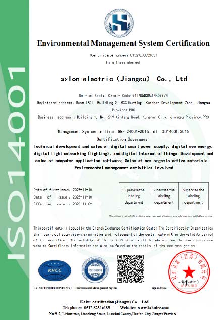  IS14001:2015 Environmental Management System Certification